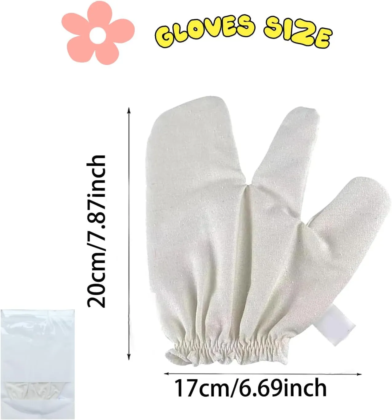 Raw Silk Garshana Gloves for Ayurvedic Dry Brushing & Body Exfoliation - Natural Massage Gloves with Elastic Wrist, Spa Bath & Home Wellness (2 PCS)