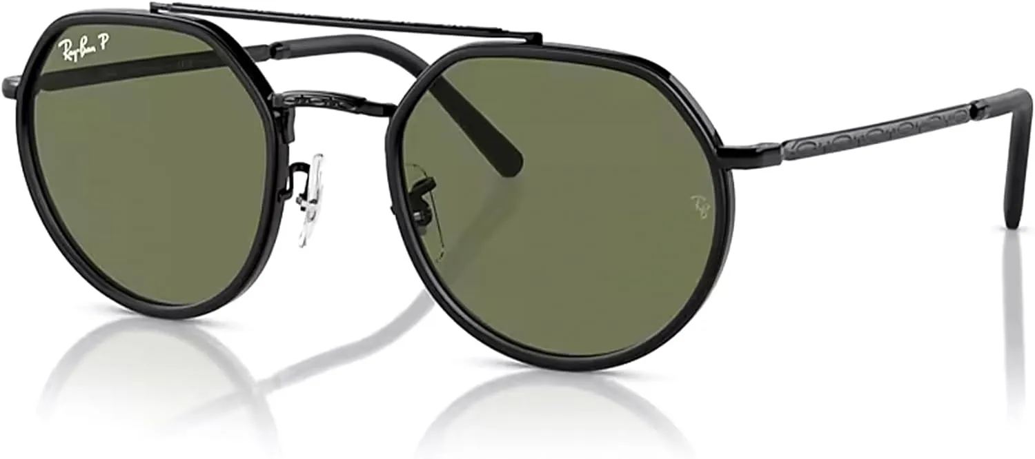Ray-Ban RB3765 Rounded Hexagonal Sunglasses for Men for Women   BUNDLE With Designer iWear Complimentary Eyewear Kit