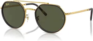 Ray-Ban RB3765 Rounded Hexagonal Sunglasses for Men for Women   BUNDLE With Designer iWear Complimentary Eyewear Kit