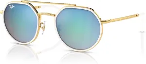 Ray-Ban RB3765 Rounded Hexagonal Sunglasses for Men for Women   BUNDLE With Designer iWear Complimentary Eyewear Kit