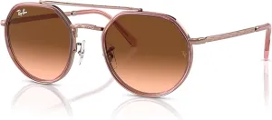 Ray-Ban RB3765 Rounded Hexagonal Sunglasses for Men for Women   BUNDLE With Designer iWear Complimentary Eyewear Kit