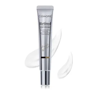 Retinol Under Eye Cream - Eye Cream for Dark Circles, Puffiness, Eye Bags, Wrinkles, Fine Lines, Crow’s Feet, Smooth, Repair the Eye Area, 0.62 Fl Oz