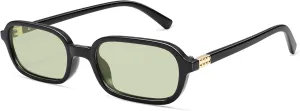 Retro Rectangular Sunglasses for Women Vintage Fashion Trendy Funny Small 90s Square Sunnies 2025 AP3698