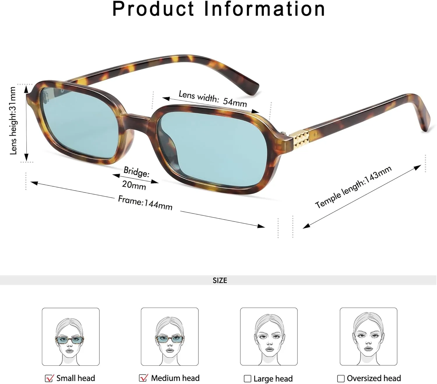 Retro Rectangular Sunglasses for Women Vintage Fashion Trendy Funny Small 90s Square Sunnies 2025 AP3698
