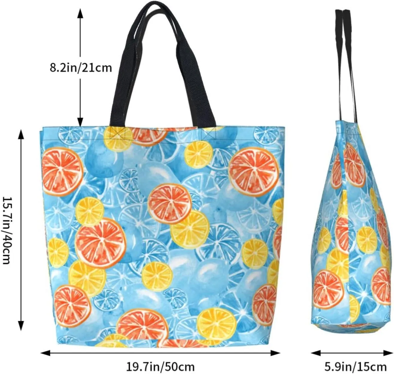 Reusable Grocery bags Big Capacity Shopping Bag Canvas Shoulder Tote Handbag for Women Girls