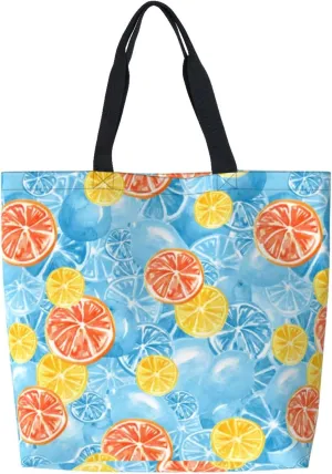 Reusable Grocery bags Big Capacity Shopping Bag Canvas Shoulder Tote Handbag for Women Girls