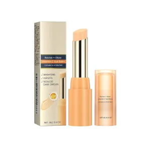 Revive & Glow Vitamin C Eye Stick - Dark Circle Treatment, Puffiness Reducer, Brightening Eye Balm, Fragrance Free, Twist Up Applicator(2Count (Pack of 2))