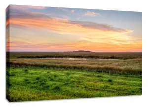 Saskatchewan Canvas Wall Art. Canadian Prairies Print. Nature Sunrise Photo Artwork. Western Canada Scenery Picture Decor Available In Various Sizes. (24x40x1.5)