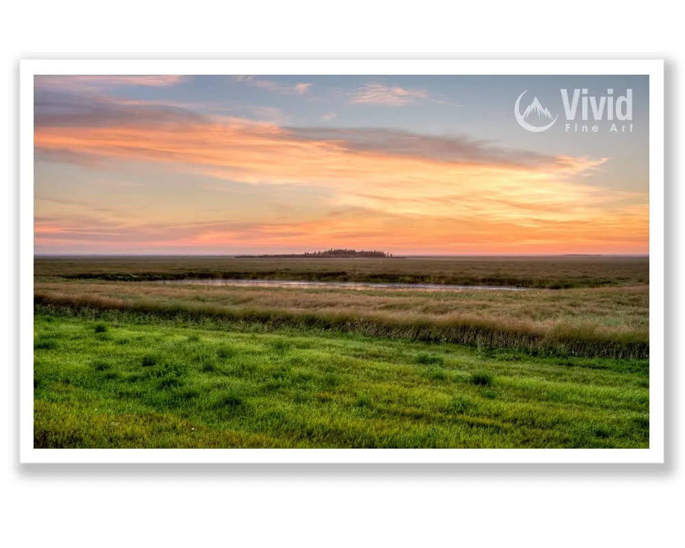 Saskatchewan Canvas Wall Art. Canadian Prairies Print. Nature Sunrise Photo Artwork. Western Canada Scenery Picture Decor Available In Various Sizes. (24x40x1.5)