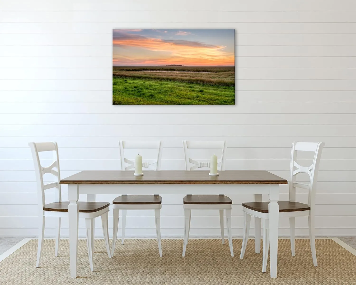 Saskatchewan Canvas Wall Art. Canadian Prairies Print. Nature Sunrise Photo Artwork. Western Canada Scenery Picture Decor Available In Various Sizes. (24x40x1.5)