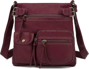Scarleton Crossbody Bags for Women Purses and Handbags Multi Pocket Shoulder Bag Faux Leather Small, H1833
