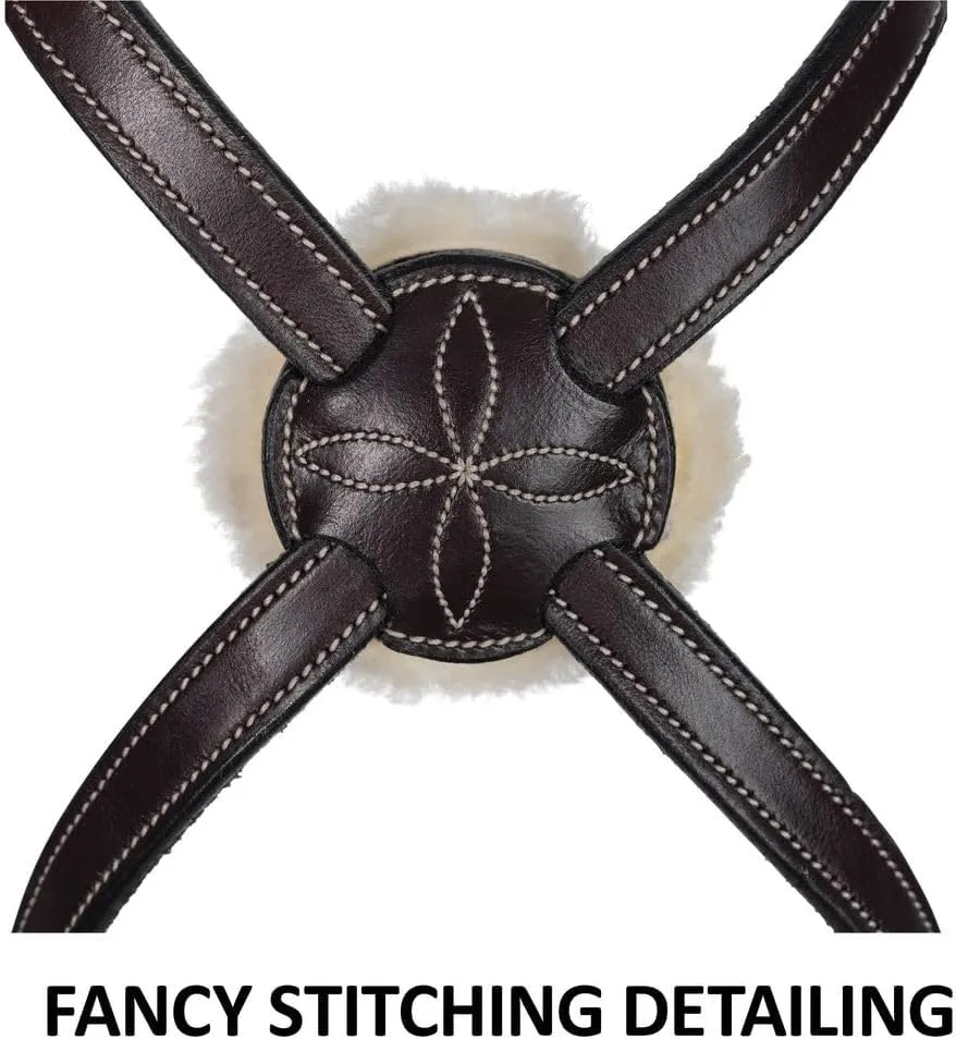 Schneiders Ergonomic Monocrown Figure 8 Bridle with Removable Fleece for Horses | Versatile Comfort & Style | European Leather