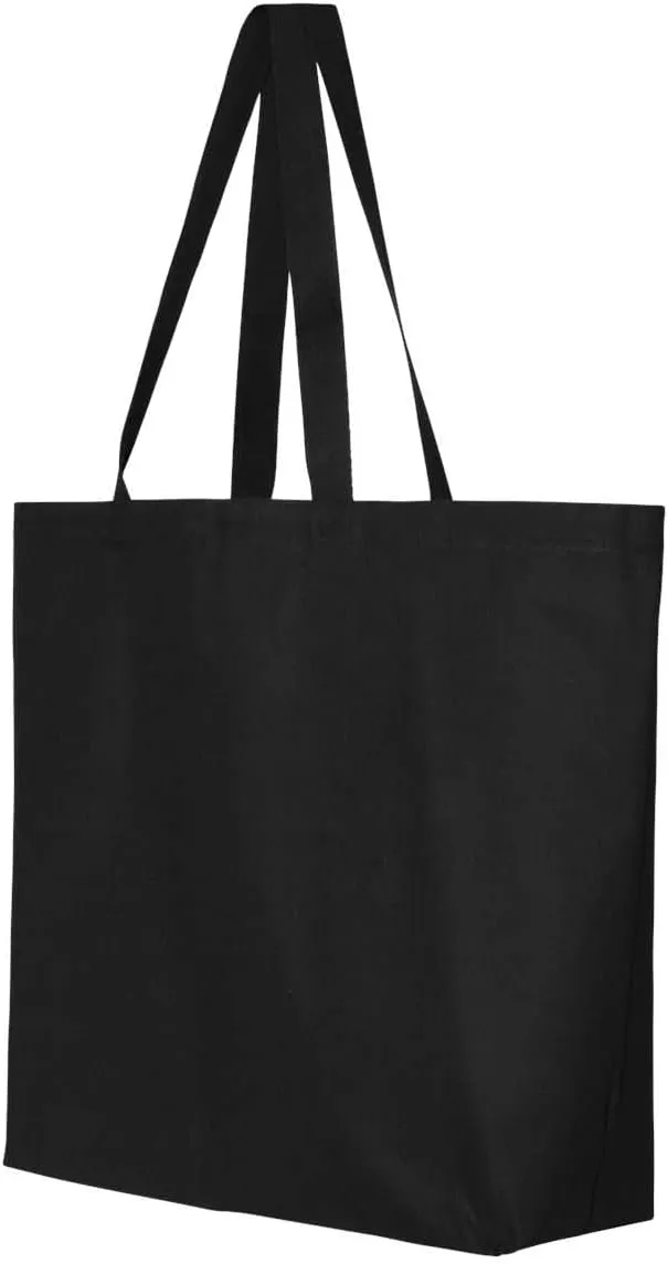 shop4ever Personalized Custom Design Your Own Jumbo Heavy Canvas Tote Reusable Shopping Bag