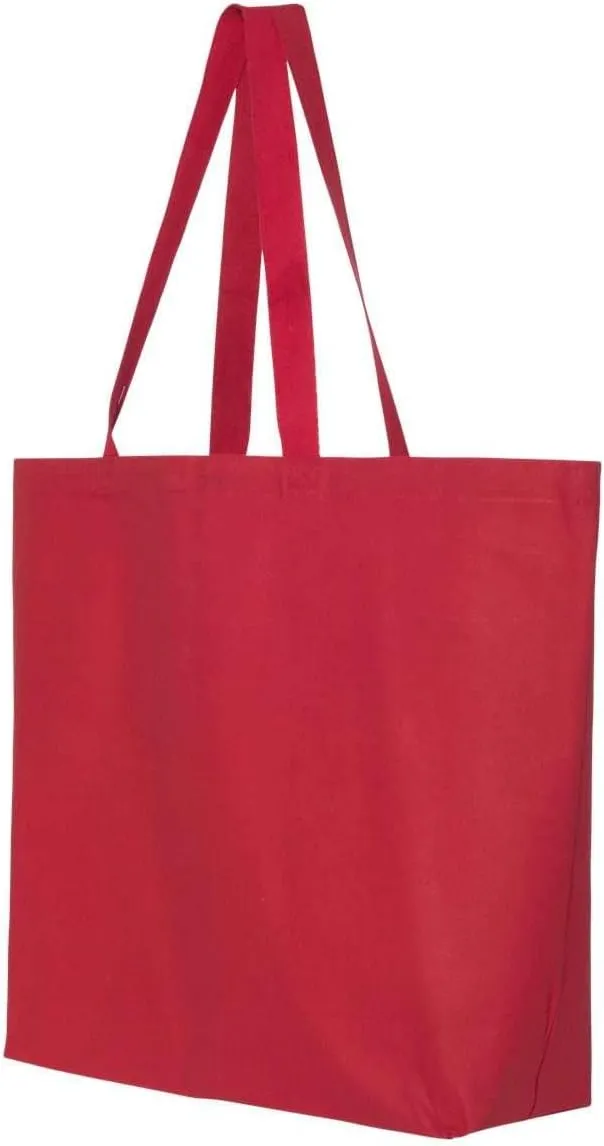 shop4ever Personalized Custom Design Your Own Jumbo Heavy Canvas Tote Reusable Shopping Bag