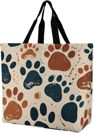 Shopping Bag for Women, Flower Tote Bag, Large Capacity Shoulder Bags for Groceries Travel