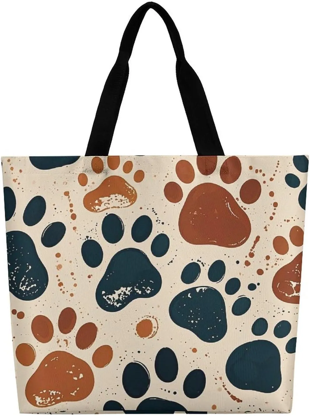 Shopping Bag for Women, Flower Tote Bag, Large Capacity Shoulder Bags for Groceries Travel