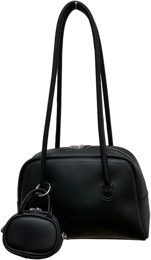 Shoulder Bags for Women Trendy Leather Boston Bag Underarm Handbags Satchel Top Handle Bag with Small Wallet 2025