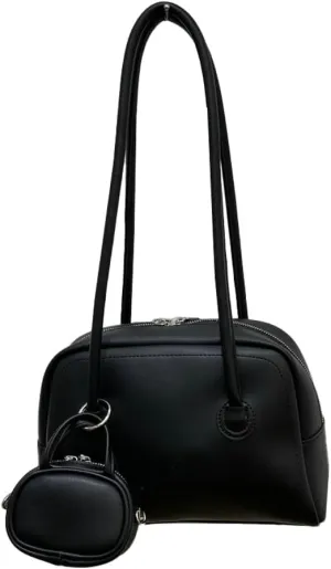 Shoulder Bags for Women Trendy Leather Boston Bag Underarm Handbags Satchel Top Handle Bag with Small Wallet 2025