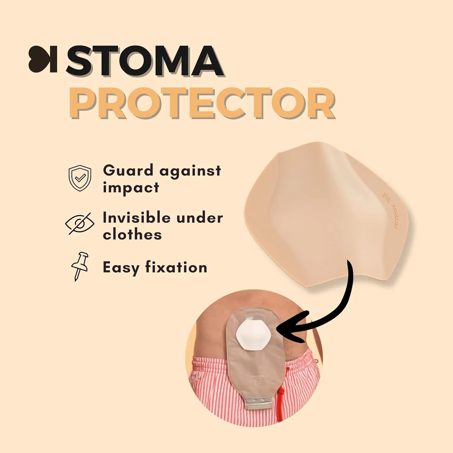 SIIL Ostomy Belt Blue   Stoma Guard | TOTAL PROTECTION for you Stoma bag | Ileostomy & Colostomy Pouch covers Heavy Duty VELCRO | Made in Europe