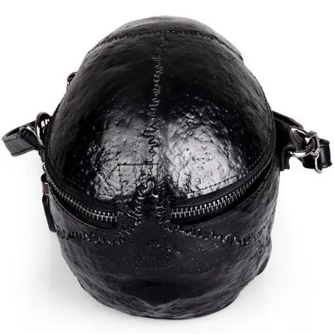 Skeleton Head Leather Shoulder Bag