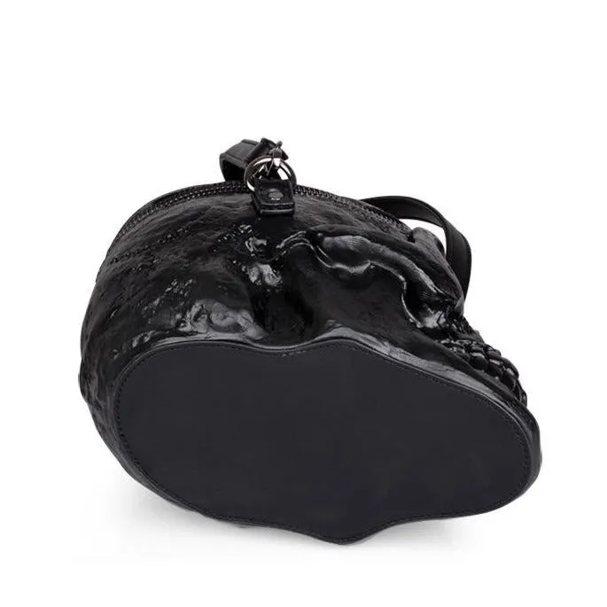 Skeleton Head Leather Shoulder Bag