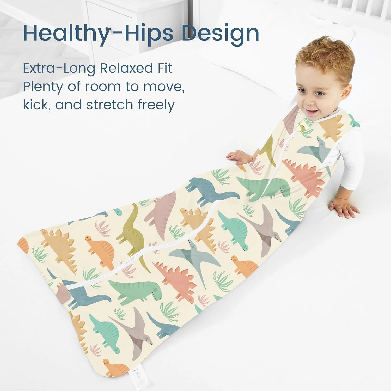 Sleep Sack 18-24 Months, Baby Light Wearable Blanket with 2-Way Safe Zippers, Soft Sleeping Bag for Babies,2-Pack,0.5 TOG