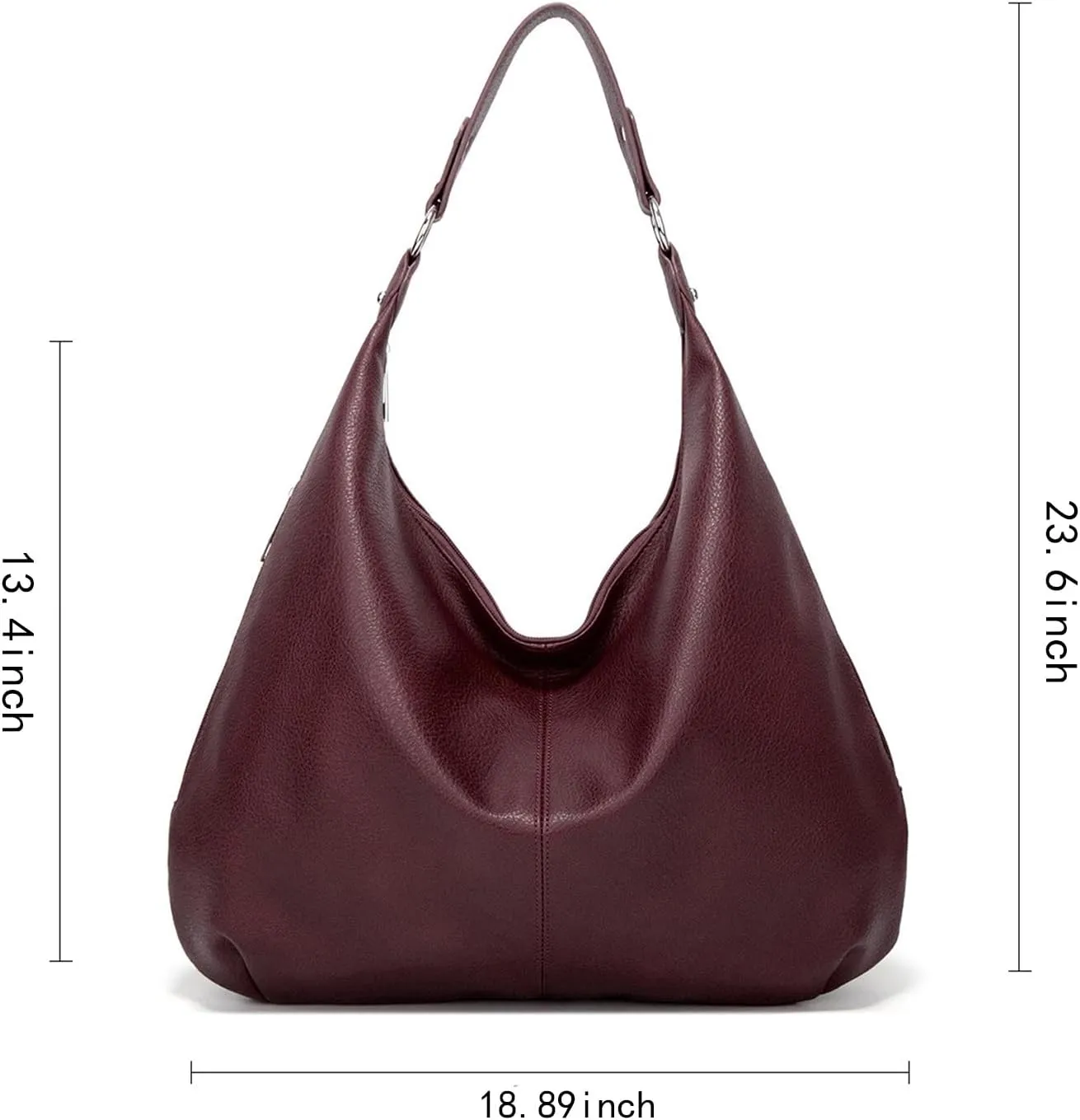 Slouchy Hobo for Women Soft Faux Leather Top Handle Shoulder Bags Large Tote Bag Ladies Purses and Handbags