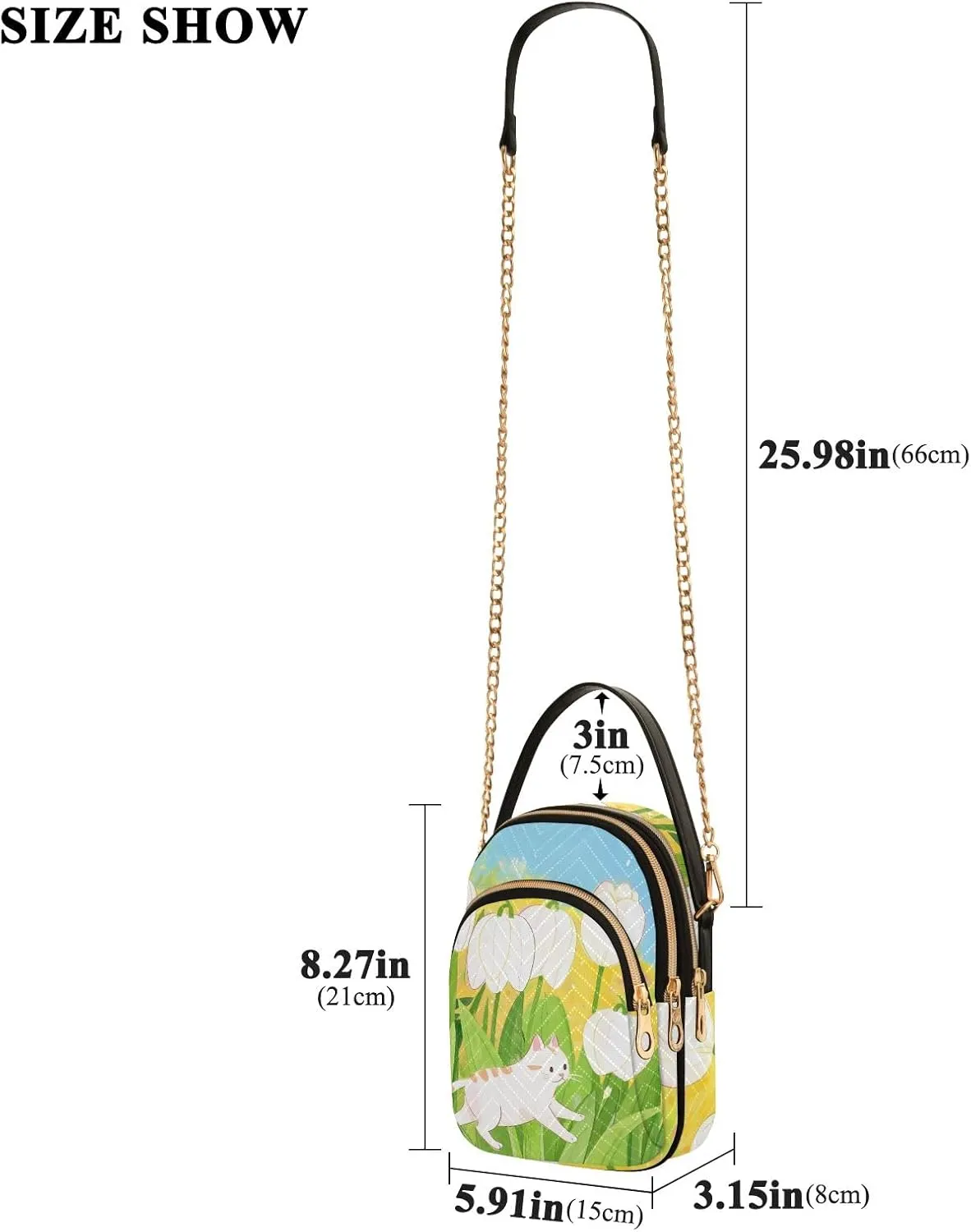 Small Handbag Crossbody Bag for Women Quilted Bags Shoulder Purse Phone Wallet Chain Bag