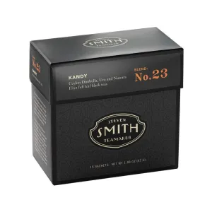 Smith Teamaker | Kandy No. 23 - Ceylon Dimbulla, Uva, and Nuwara Eliya | Caffeinated Full Leaf Black Tea Blend (15 Sachets, 1.48oz each)