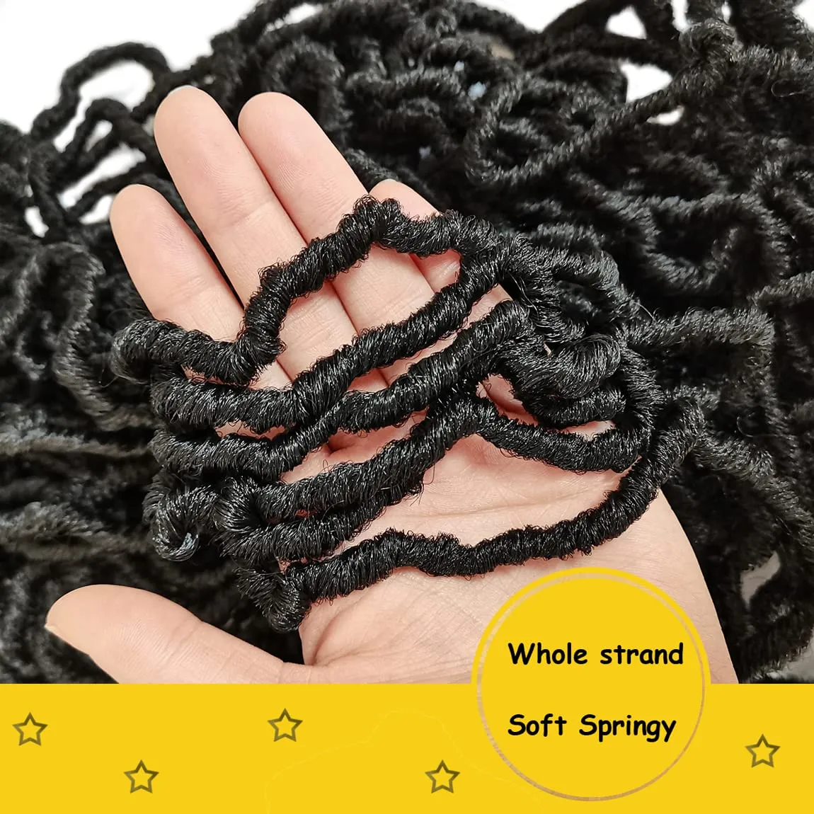 Soft Locs 36 Inch 7 Packs Faux Locs Crochet Hair Whole Strand No Extended Pre-looped Long Locs Synthetic Crochet Braids Hair Extensions For Black Women (36inch, 7packs, 1b)