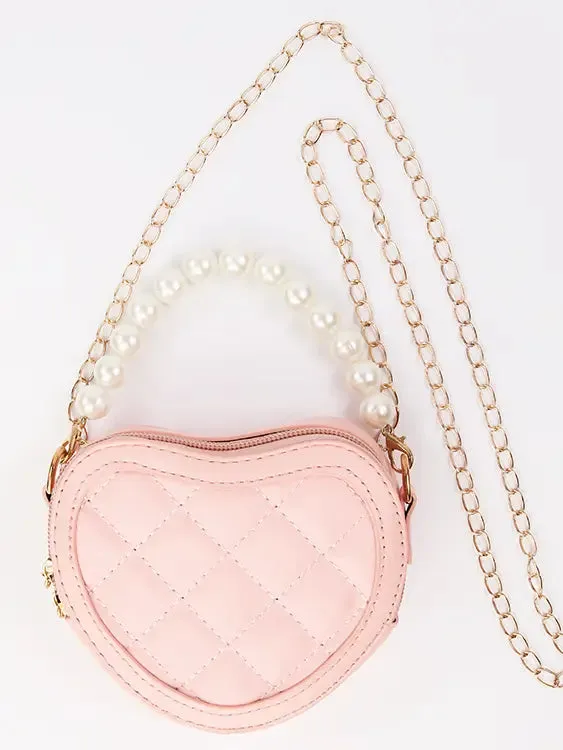 Sparkle Sisters Quilted Heart Purse