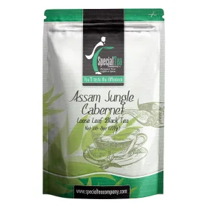 Special Tea Loose Leaf Black Tea, Assam Jungle Cabernet, 8 Ounce