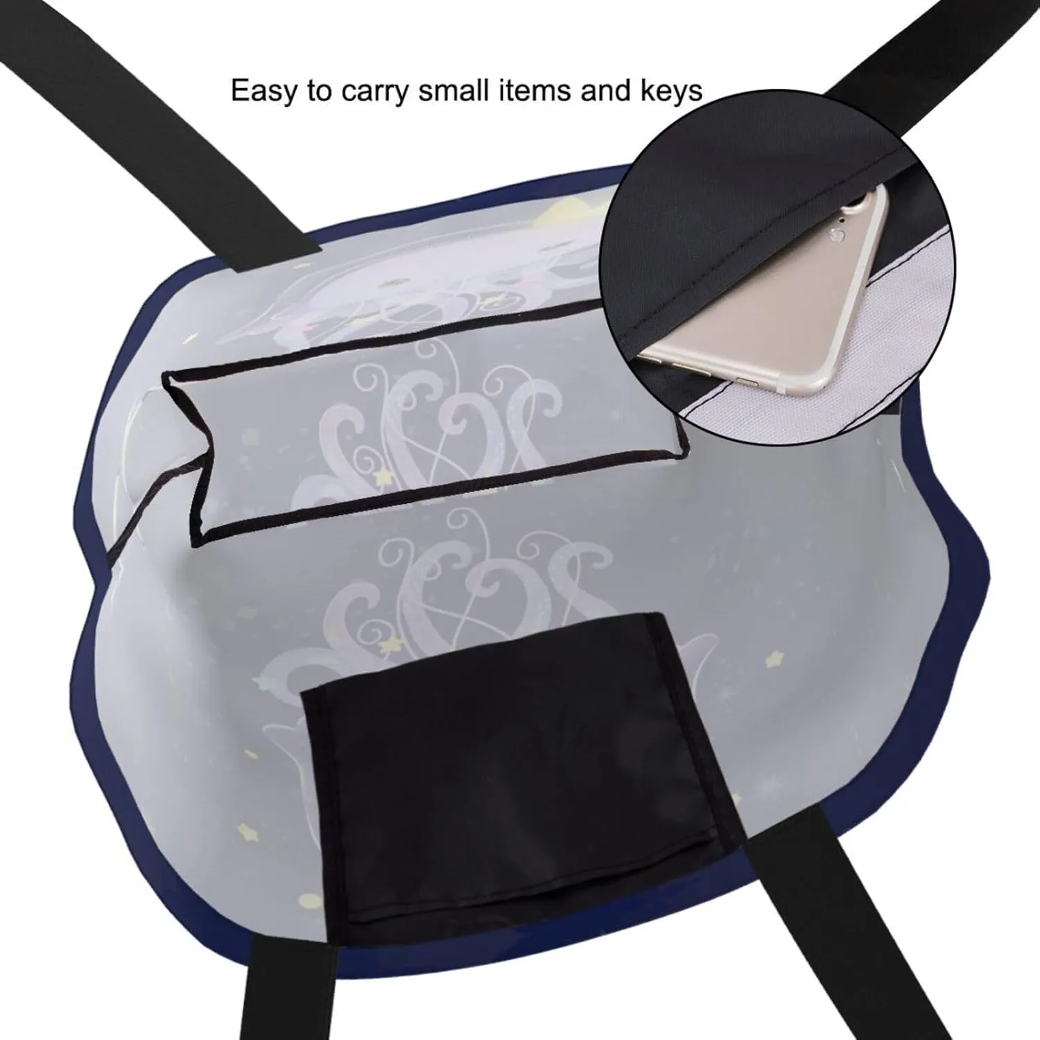 Star horse Reusable Grocery bags Big Capacity Shopping Bag Canvas Shoulder Tote Handbag for Women Girls