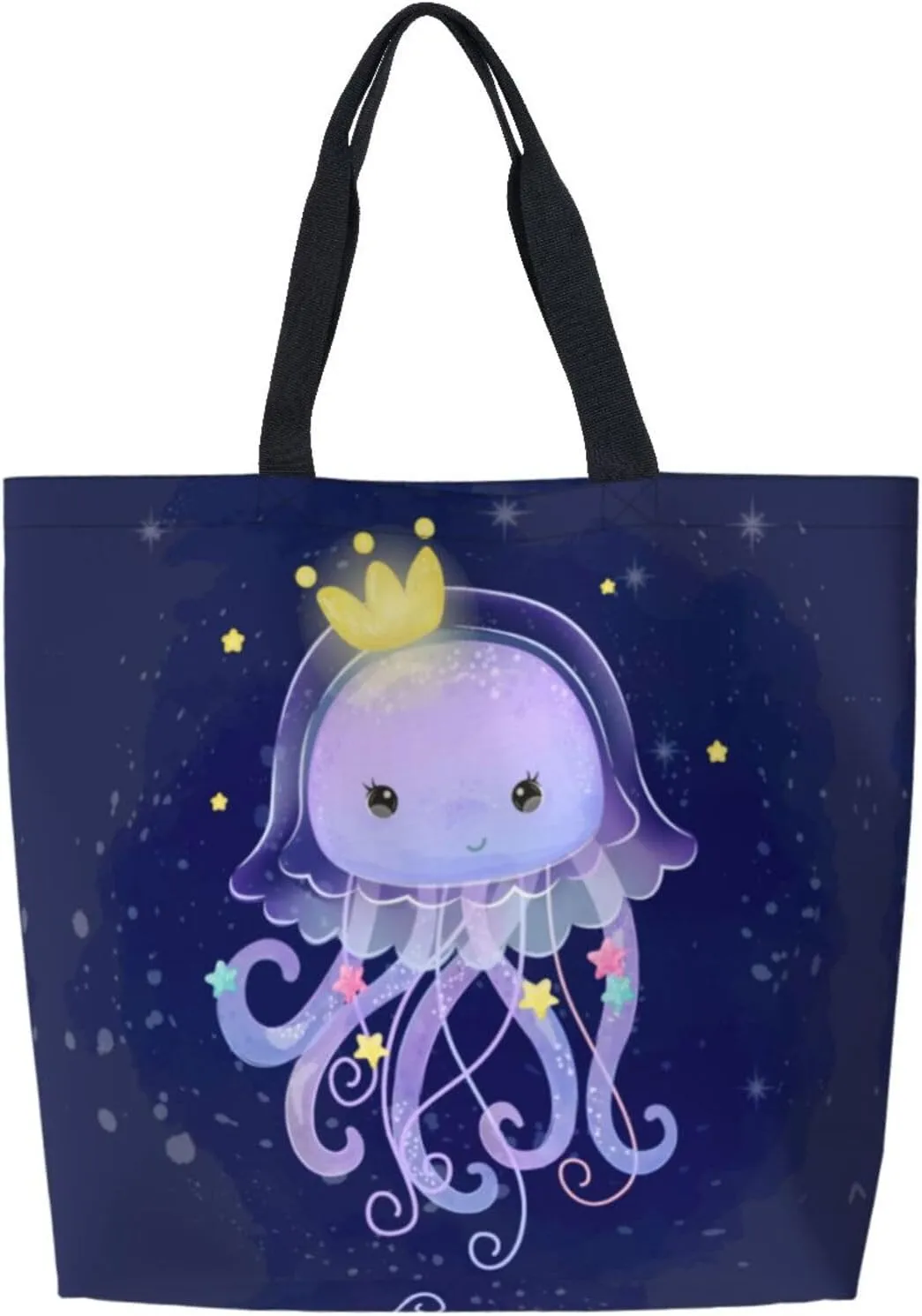 Star horse Reusable Grocery bags Big Capacity Shopping Bag Canvas Shoulder Tote Handbag for Women Girls