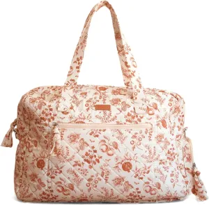 Staya Quilted Duffle Bag - Perfect Travel Companion, Quilted Weekender Bag for Women, (Peaches)