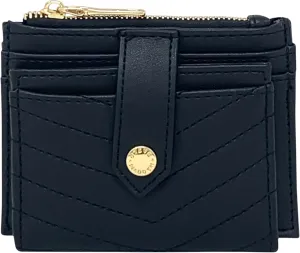 Steve Madden BHayden Wallet (Black Quilted w/Gold, One Size)
