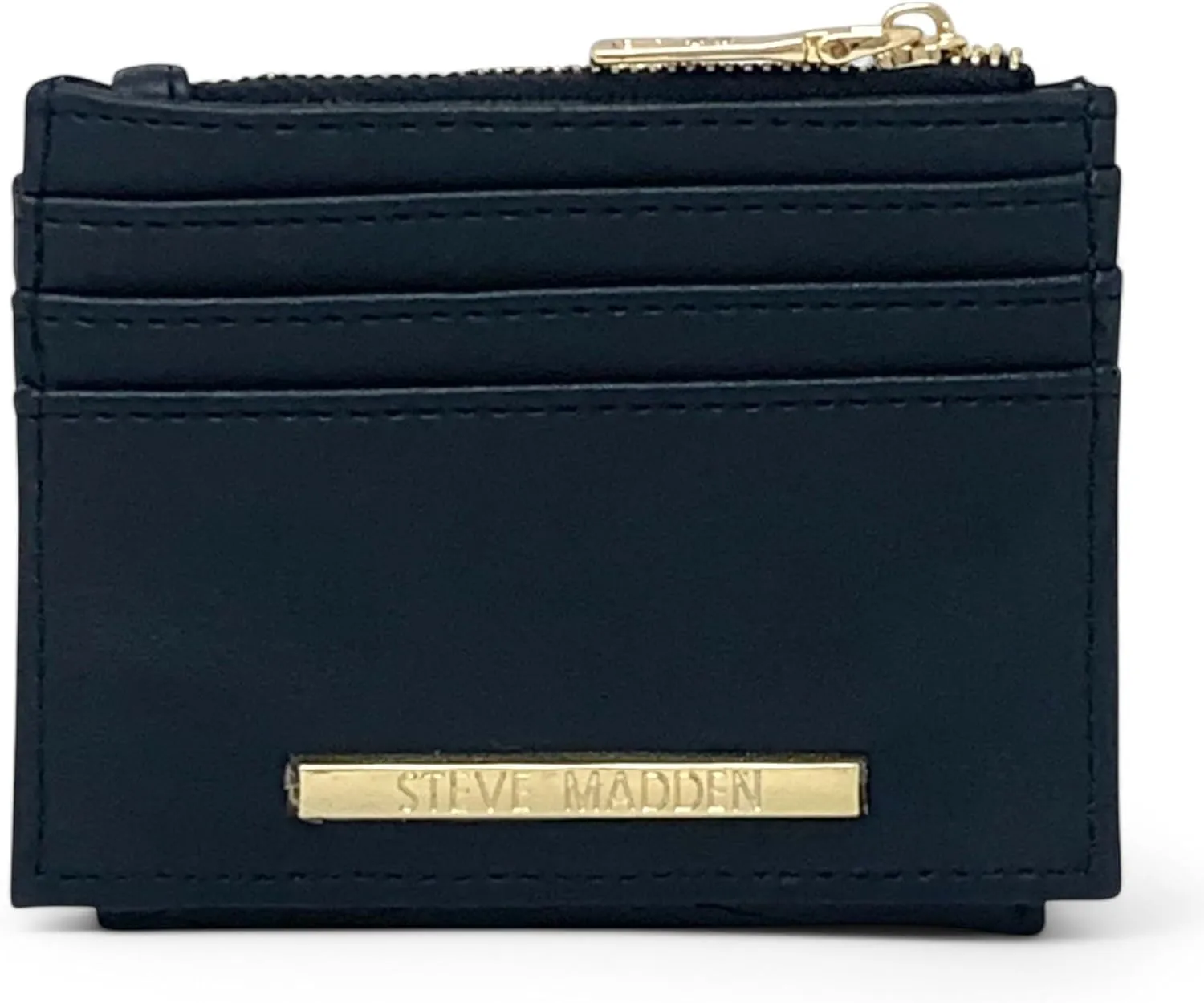 Steve Madden BHayden Wallet (Black Quilted w/Gold, One Size)