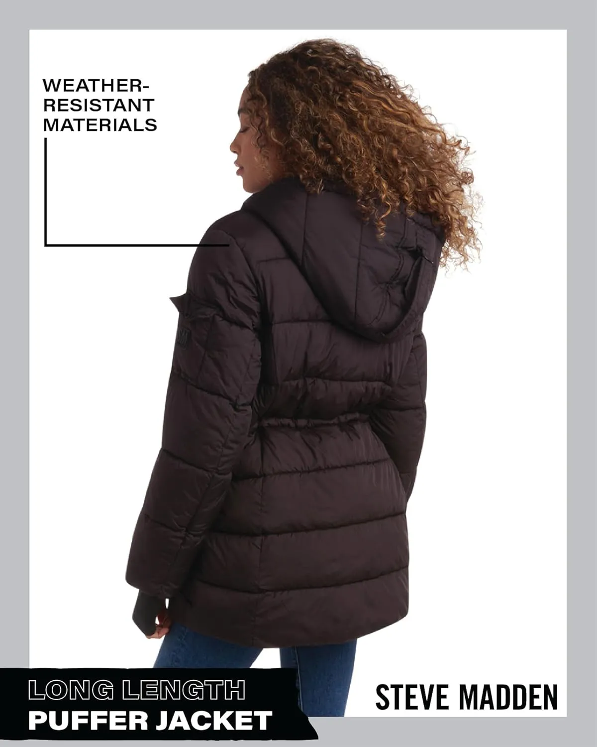 Steve Madden Women's Faux Fur Lined Winter Coat - Heavyweight Insulated Quilted Puffer Parka Jacket for Women (Sizes: S-XL)