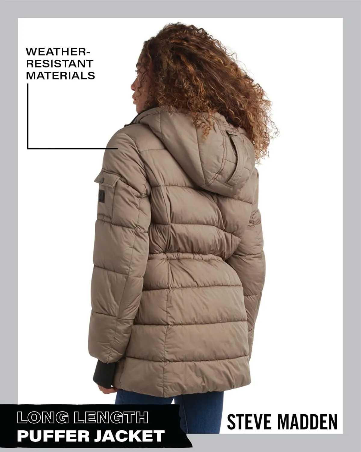 Steve Madden Women's Faux Fur Lined Winter Coat - Heavyweight Insulated Quilted Puffer Parka Jacket for Women (Sizes: S-XL)