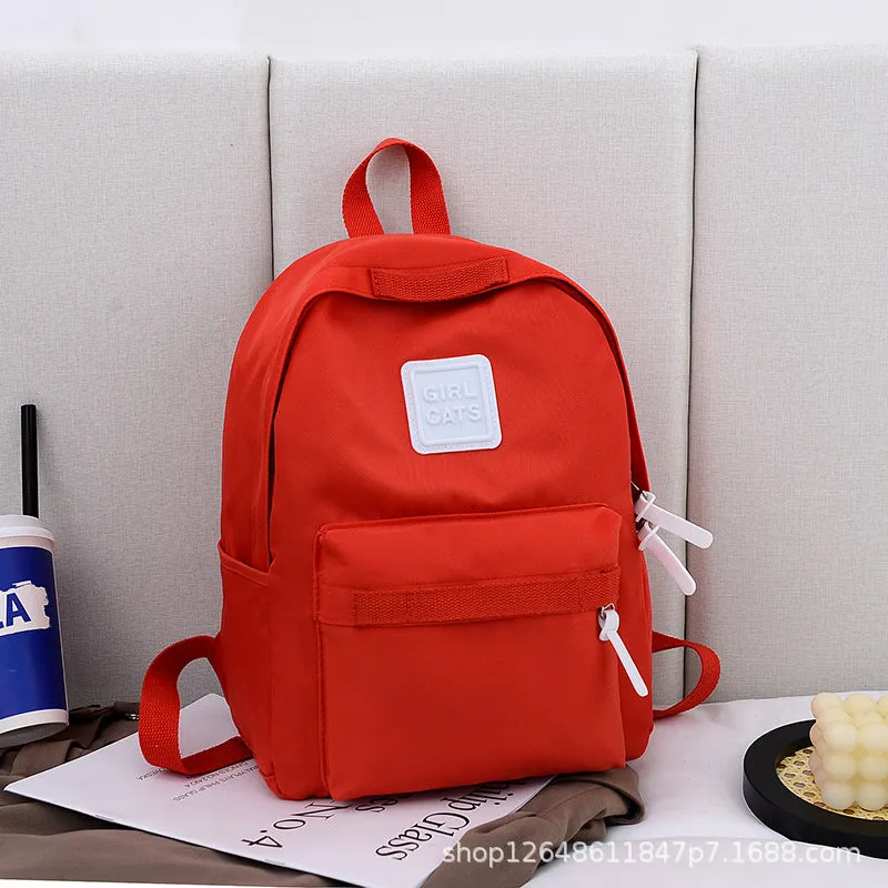 Student Schoolbag Boy Light Canvas Backpack Kindergarten Small School Bags for Babies Boys and Girls Travel Backpack Trendy Child