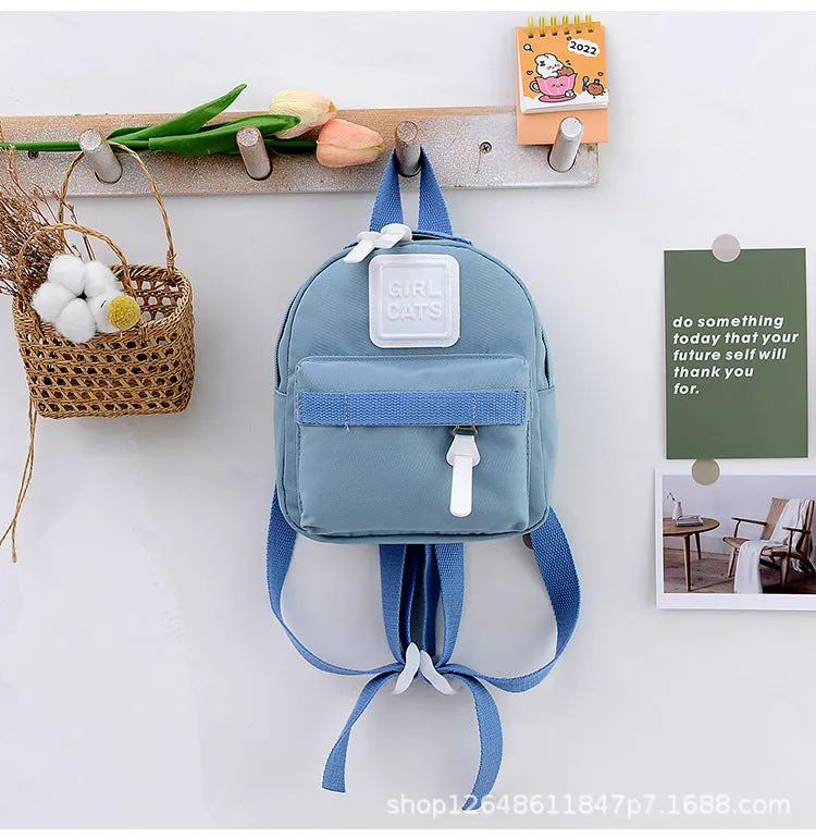 Student Schoolbag Boy Light Canvas Backpack Kindergarten Small School Bags for Babies Boys and Girls Travel Backpack Trendy Child