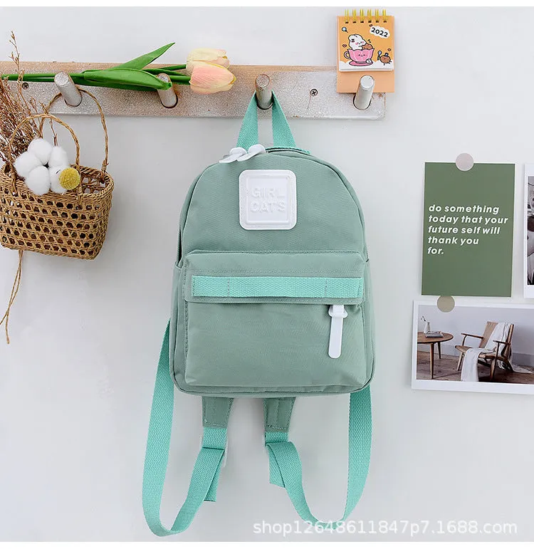 Student Schoolbag Boy Light Canvas Backpack Kindergarten Small School Bags for Babies Boys and Girls Travel Backpack Trendy Child