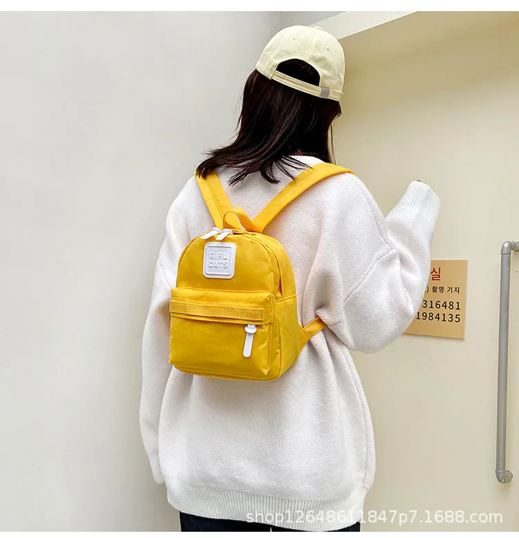 Student Schoolbag Boy Light Canvas Backpack Kindergarten Small School Bags for Babies Boys and Girls Travel Backpack Trendy Child