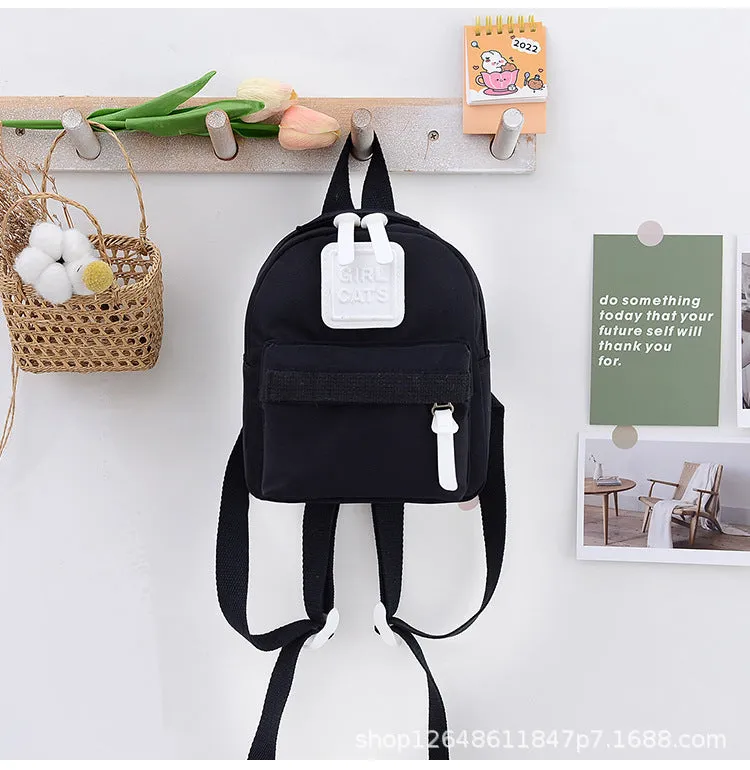 Student Schoolbag Boy Light Canvas Backpack Kindergarten Small School Bags for Babies Boys and Girls Travel Backpack Trendy Child