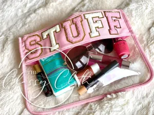 STUFF Chenille Letter Pouch
