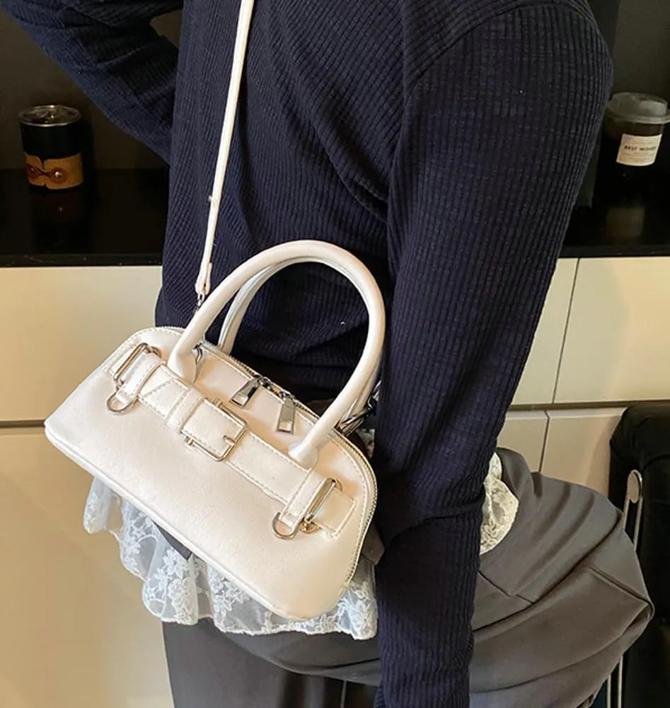 Stylish Unique Shell Handbag Work Outdoor Cross Body Bag for Travel PU Leather Shoulder Bags for Women Trendy 2025