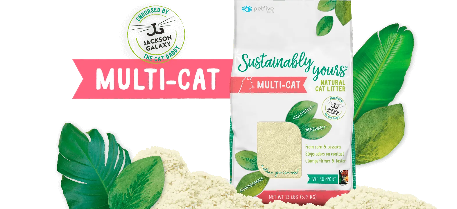 Sustainably Yours Multi-Cat Natural Litter