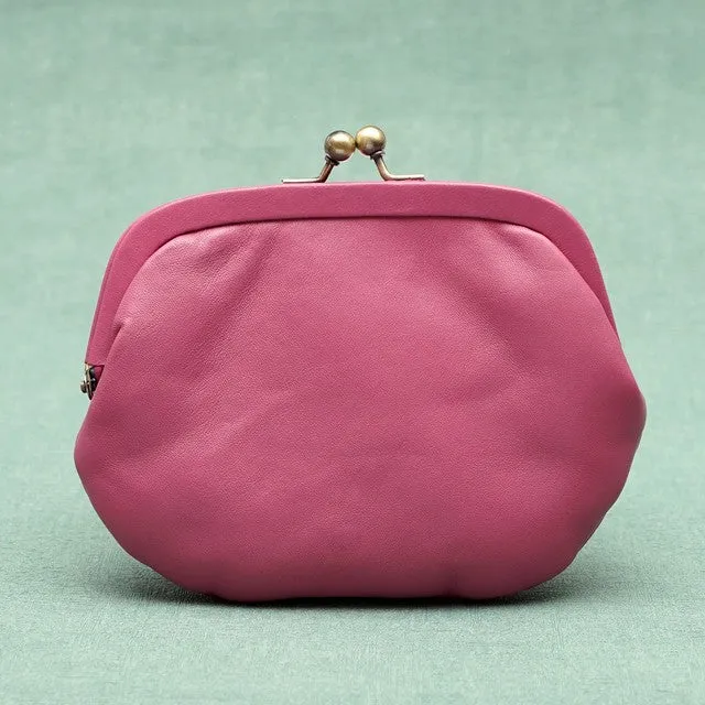 TAMAO WORLD × NATHALIE LETE Embroidery Frame Pouch Pink
