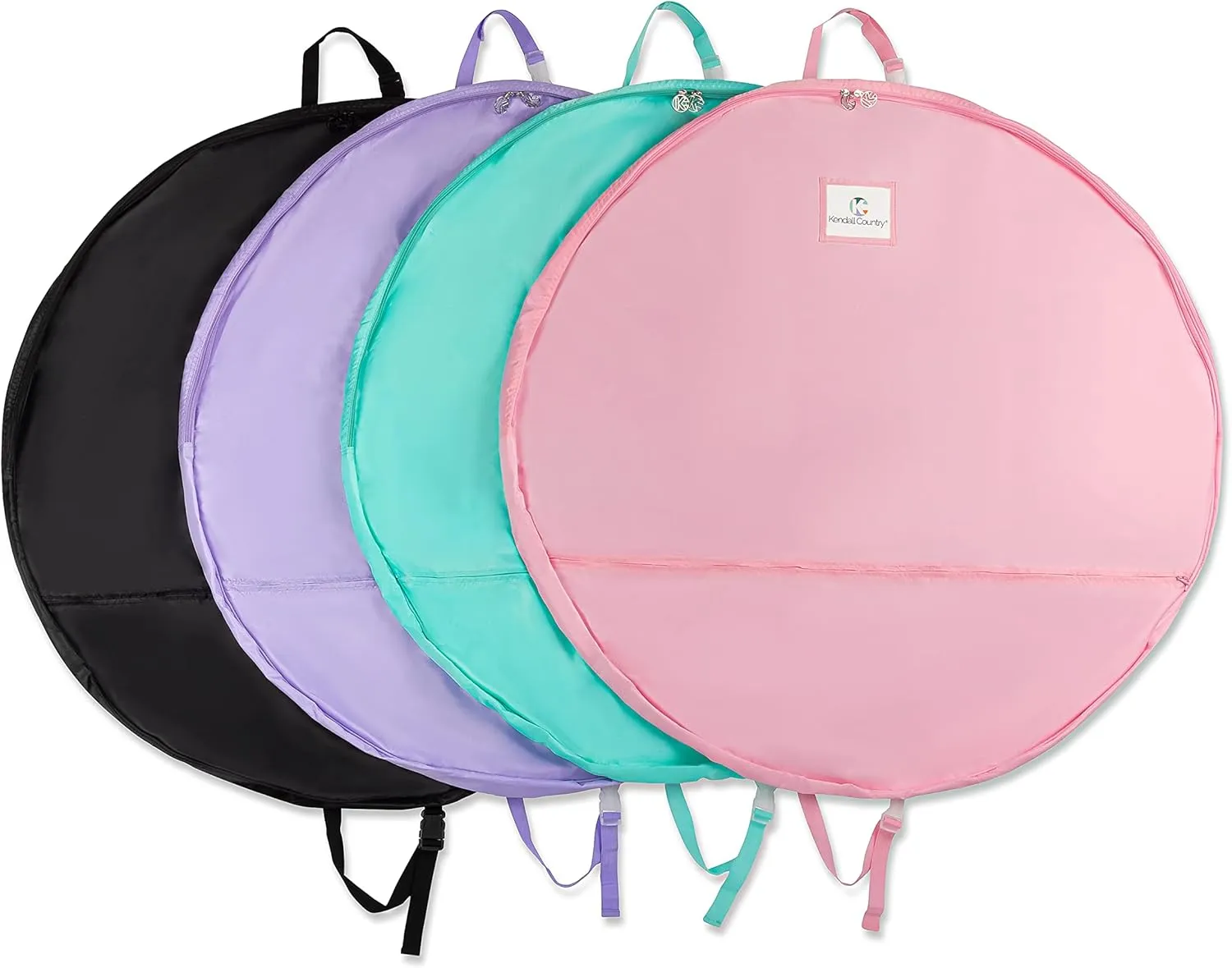 Teen Girl & Adult Tutu Garment Bag - 40 inch Pancake Tutu Bag , Dance Bag, Inner Straps, 3 in Gusset, Pockets, for Costume Skirt Travel, Storage, Ballerinas, Competitive Dancers, Lavender Purple