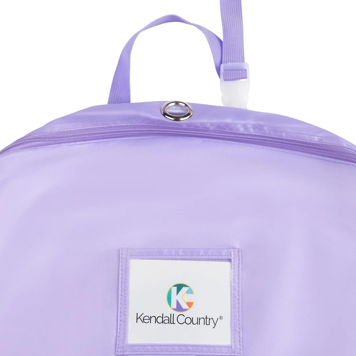 Teen Girl & Adult Tutu Garment Bag - 40 inch Pancake Tutu Bag , Dance Bag, Inner Straps, 3 in Gusset, Pockets, for Costume Skirt Travel, Storage, Ballerinas, Competitive Dancers, Lavender Purple